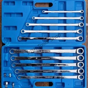 10PCS Extra Long Double Ring Ratchet Spanner