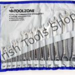 12 Piece Chrome Vanadium Combination Spanner 1/4" - 1"