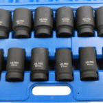 US PRO 12 Piece 3/4" Drive 6 Point 80mm Length Metric Deep Impact Socket Set | 24mm - 41mm