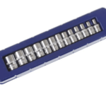 US PRO 13 Piece 1/4" Drive 6 Point Shallow Sockets With Knurling Ring On Bottom | 4-14mm