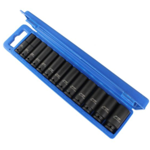 US PRO 13 Piece 1/2" Drive 6 Point Metric Deep Impact Sockets