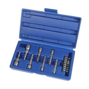 US PRO 15 Piece 1/4" Hex Drive Metric Magnetic Impact Nut Driver Bit Set