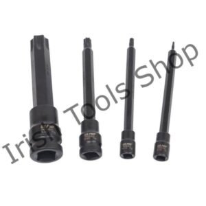 15 Piece 1/4" 3/8" 1/2" Drive 110mm Extra Long Impact Tamper Star Bit Socket Set T6 - T70