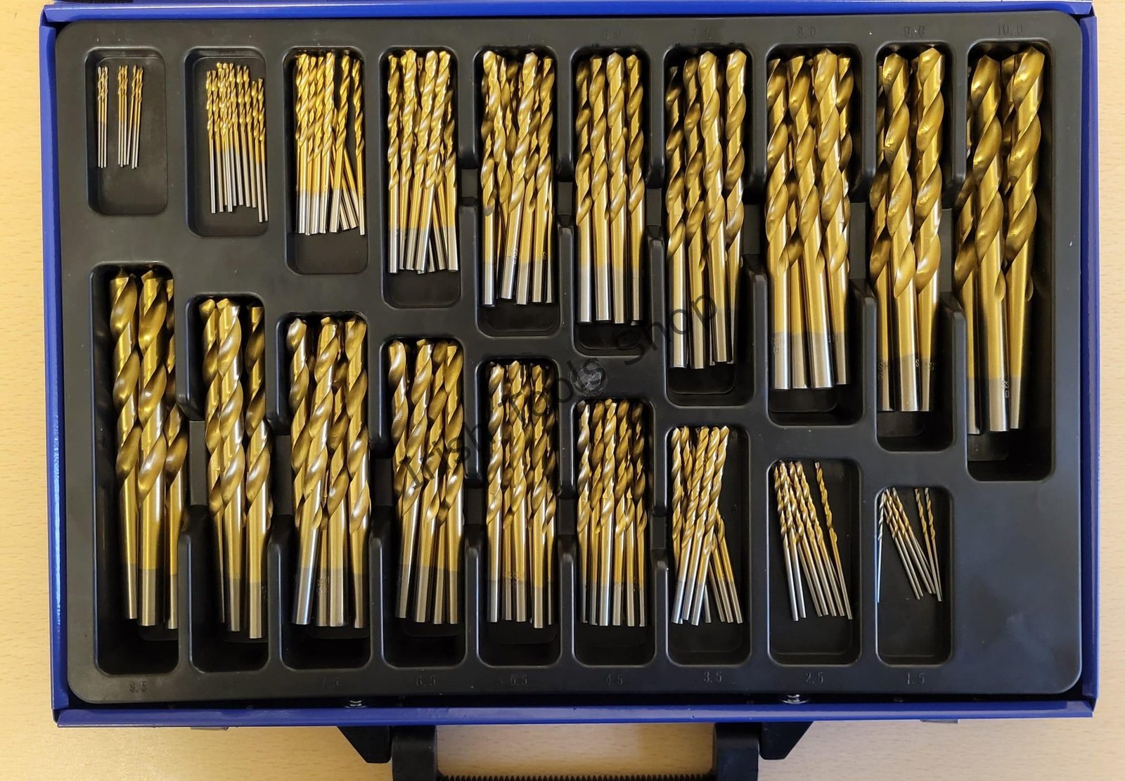 170 Piece HSS Titanium TiN Coating Twist Drill Set