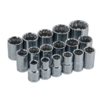 17 Piece 1/2in Drive Socket Set | 10~30mm