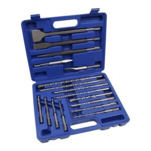US PRO 17 Piece SDS Plus Shank Drill Bit & Chisel Set