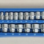US PRO 17 Piece 3/8" Drive 6 Point Shallow Sockets 8-24mm - Satin Finish