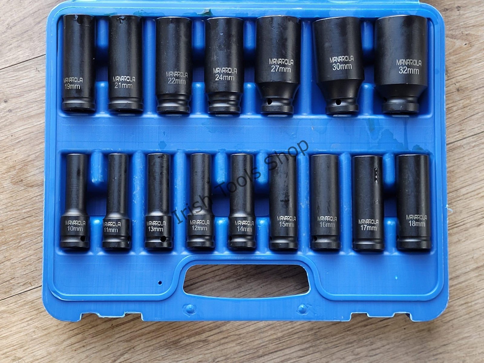 17 Piece1/2" Drive Metric Deep Wall Impact Socket Set 10 - 32mm