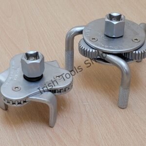 2 Pce Self Adjusting Oil Filter Wrench (63-120mm) With 1/2″ and 3/8″ Adaptor