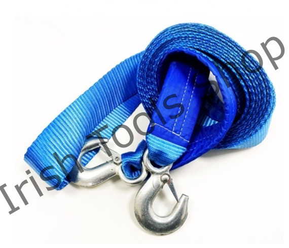 3 Ton Heavy Duty 2" X 6M Tow Strap With Steel Hooks
