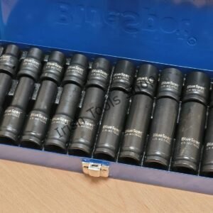20 pcs 1/2" Deep & Shallow Metric Impact Sockets (10-19mm)