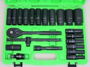 22PCS 1/2" DR 6PT Deep Imapct Socket Set