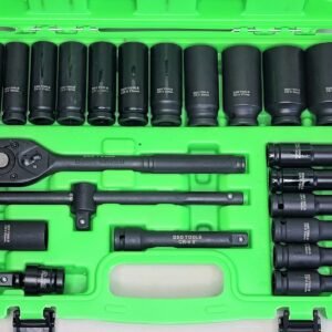 22PCS 1/2" DR 6PT Deep Imapct Socket Set