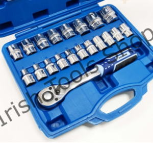 24 Piece 1/2" Drive Chrome Vanadium Socket Set