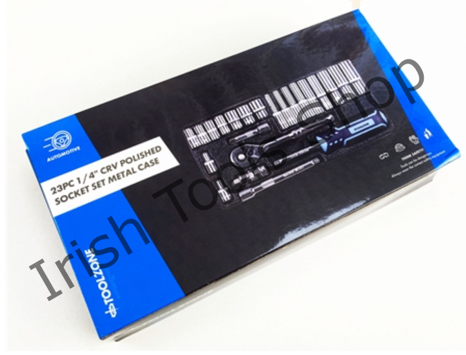 24Pc 1/4" Crv Polished Socket Set