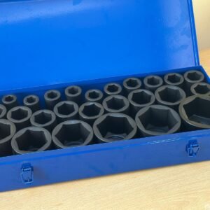 25pcs 1" Air Impact Socket Set 17-75mm