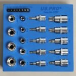 US PRO 27 Piece 3/8" & 1/2" Drive Torx Sockets & Bits Sets