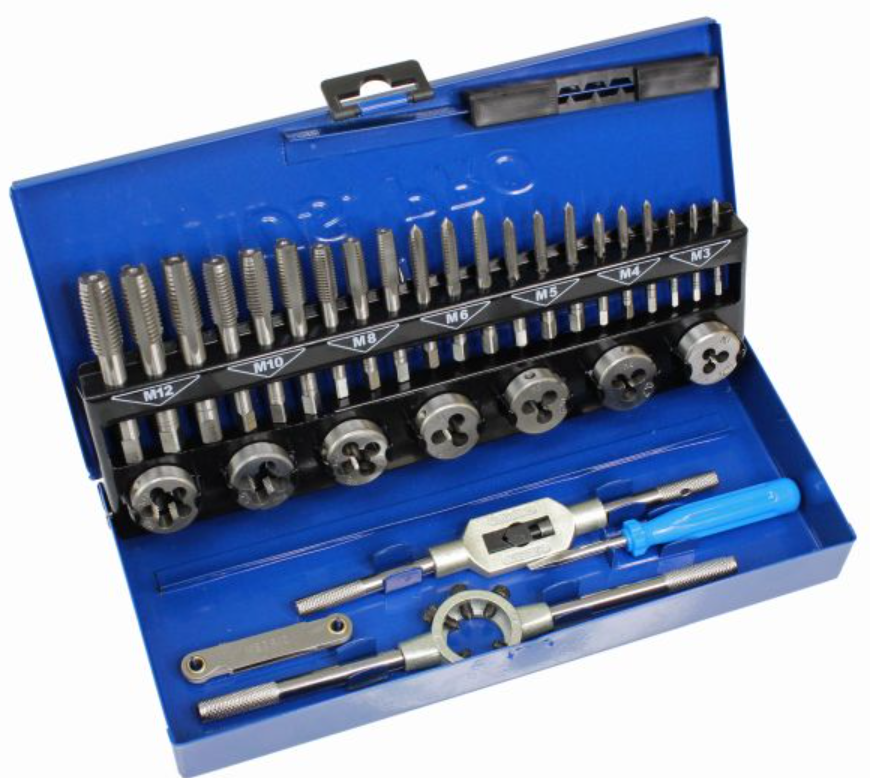 US PRO 32 Piece Metric Tap & Die Set | M3-M12