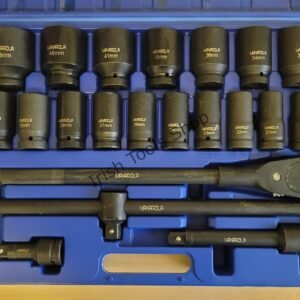 22 Pcs 3/4" Drive Metric Impact 6 Point Socket Set