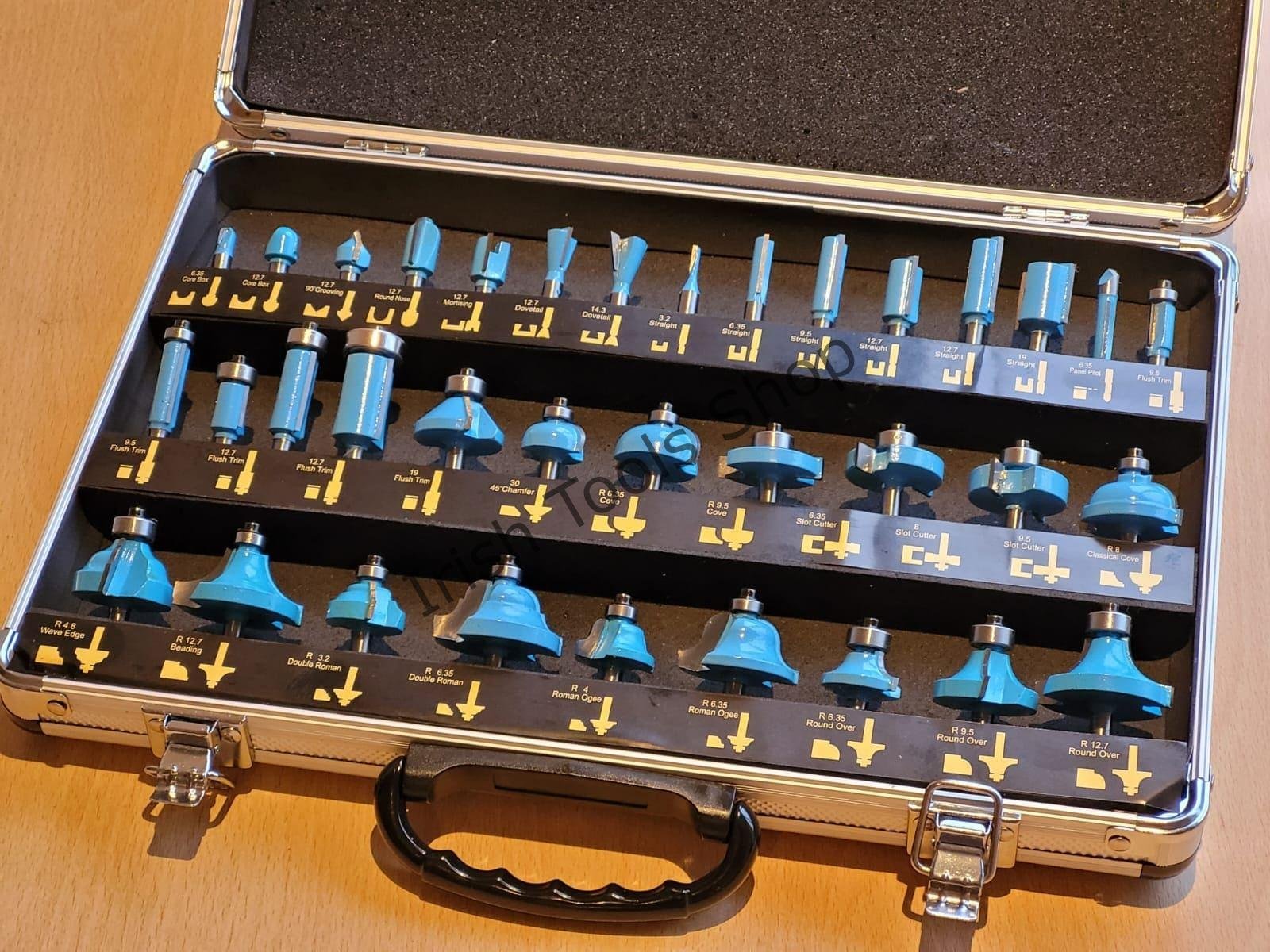 35Pc 1/4" Shank Router Bit Set