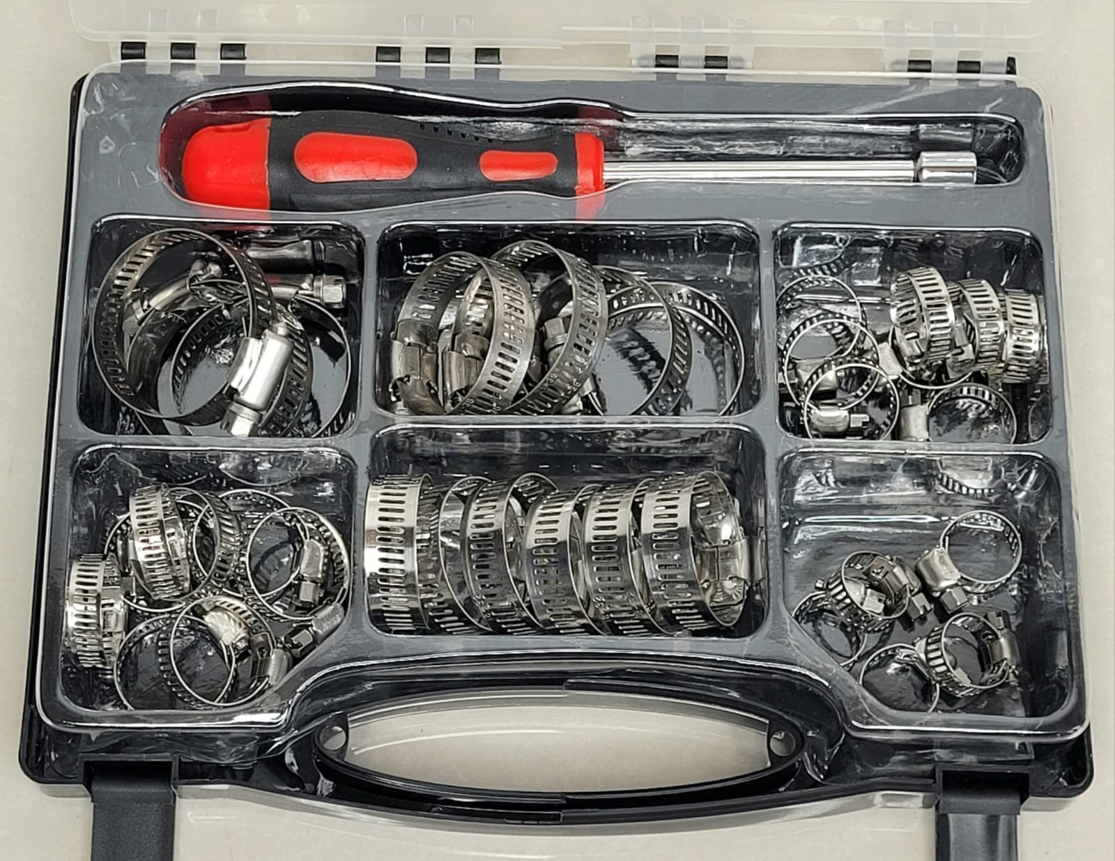 35PIECE STAINLESS STEEL HOSE CLAMP SET