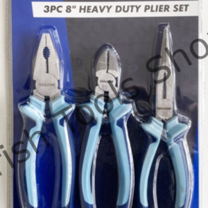 3Pc 8" Heavy Duty Plier Set