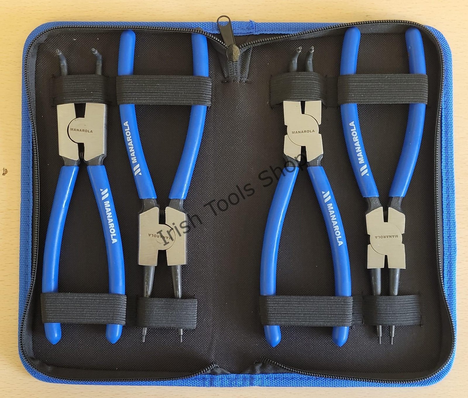 4 Piece 9" Circlip Internal & External Pliers Set