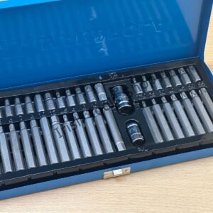 40pcs Hex/Spline/Star Bit Set 3/8" & 1/2"