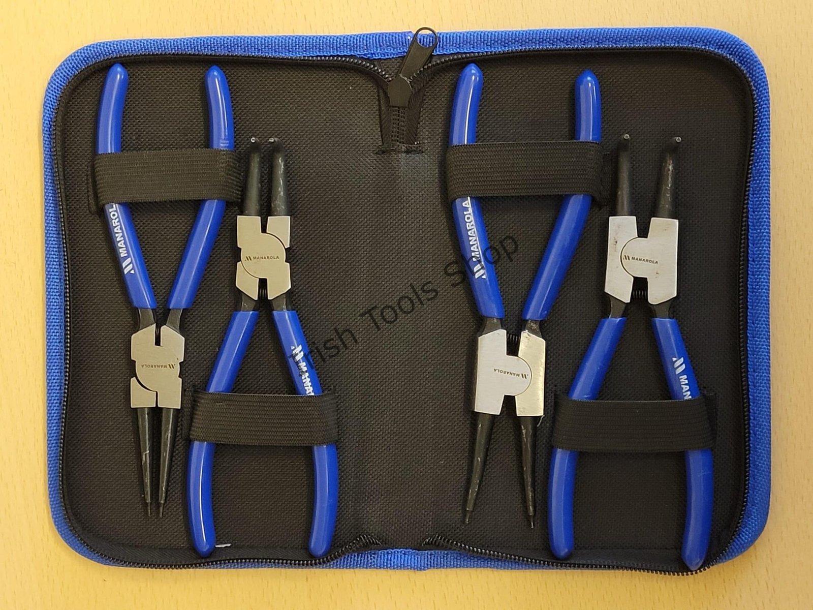 4PCS Professional 7" Internal & External Circlip Pliers Set