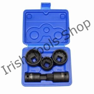 5 Piece 1/2" Drive 12 Point Impact hub Nut Socket & Bi-Hex Bit Set Suits Volkswagen & Audi