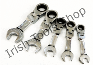 5Pc Flexi Stubby Ratchet Spanners Crv