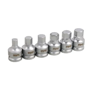 6 Piece 3/4" Drive Hex Bit 60mm Deep Socket Set