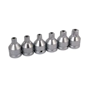 6 Piece 3/4" Drive Star & Spline Bit Socket Set