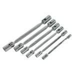 6 Piece Swivel Head Socket Wrench Set With Dual Heads