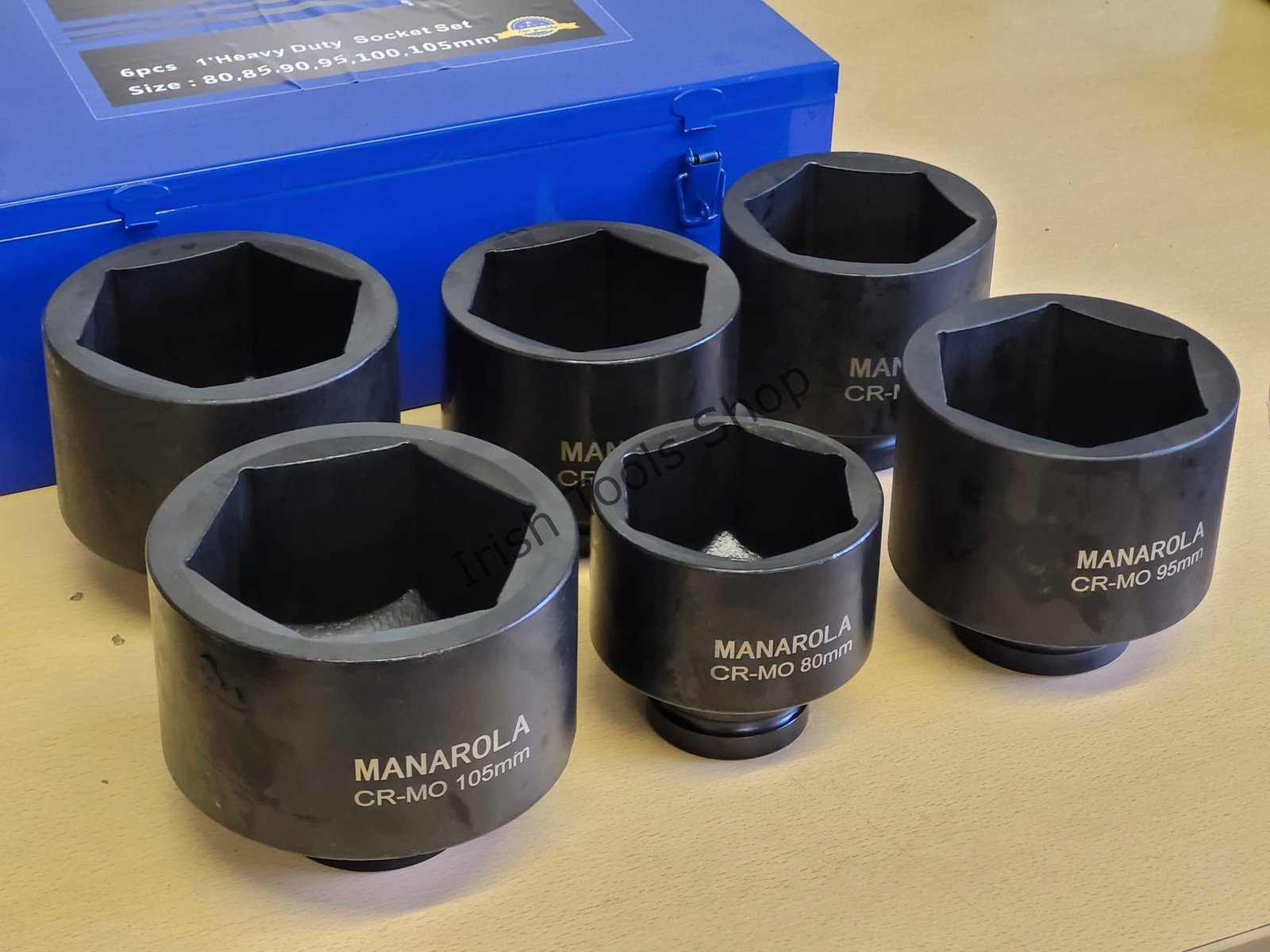 6pcs 1'" Dr. Truck Jumbo Impact Socket Set For Scania & Volvo | 80,85,90,95,100,105mm