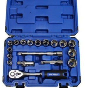 6pt 18PC 3/8" DR Socket Set Metric 8 - 22mm
