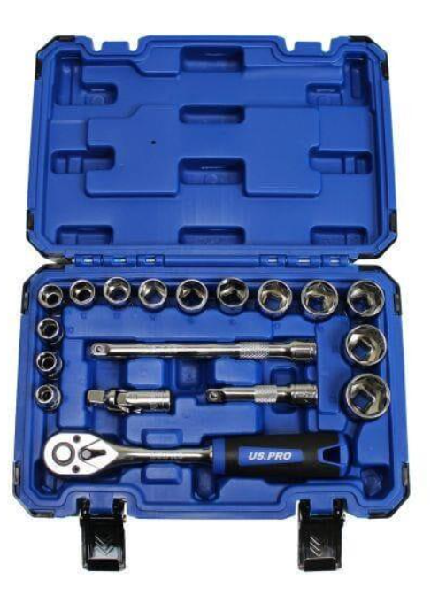 6pt 18PC 3/8" DR Socket Set Metric 8 - 22mm