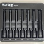 7 Piece 110mm Extra Long 3/8" Drive Impact Hex Bit Socket Set