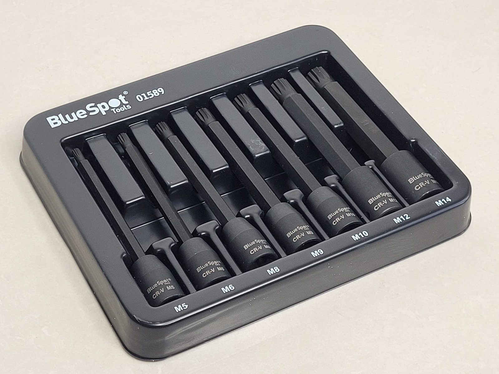 7 Piece 3/8" Drive 110mm Extra Long Impact Spline Bit Socket Set