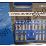 74 Piece CRV Hex / Star / Spline / Ribe Bit Set