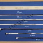 7pc Extra-Long Double Ring Ratchet / Fixed Spanner Set