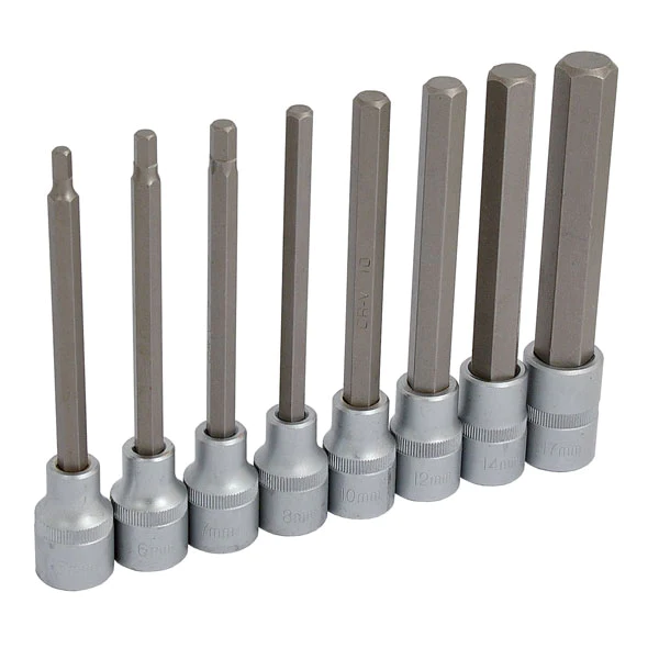 8 Piece 1/2" Drive Hex Bit Socket Set