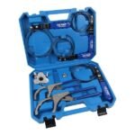 US PRO 8 Piece Oil Filter Remover Tool Kit With Universal Filter Wrench, Steel Filter Straps & Offset Filter Pliers