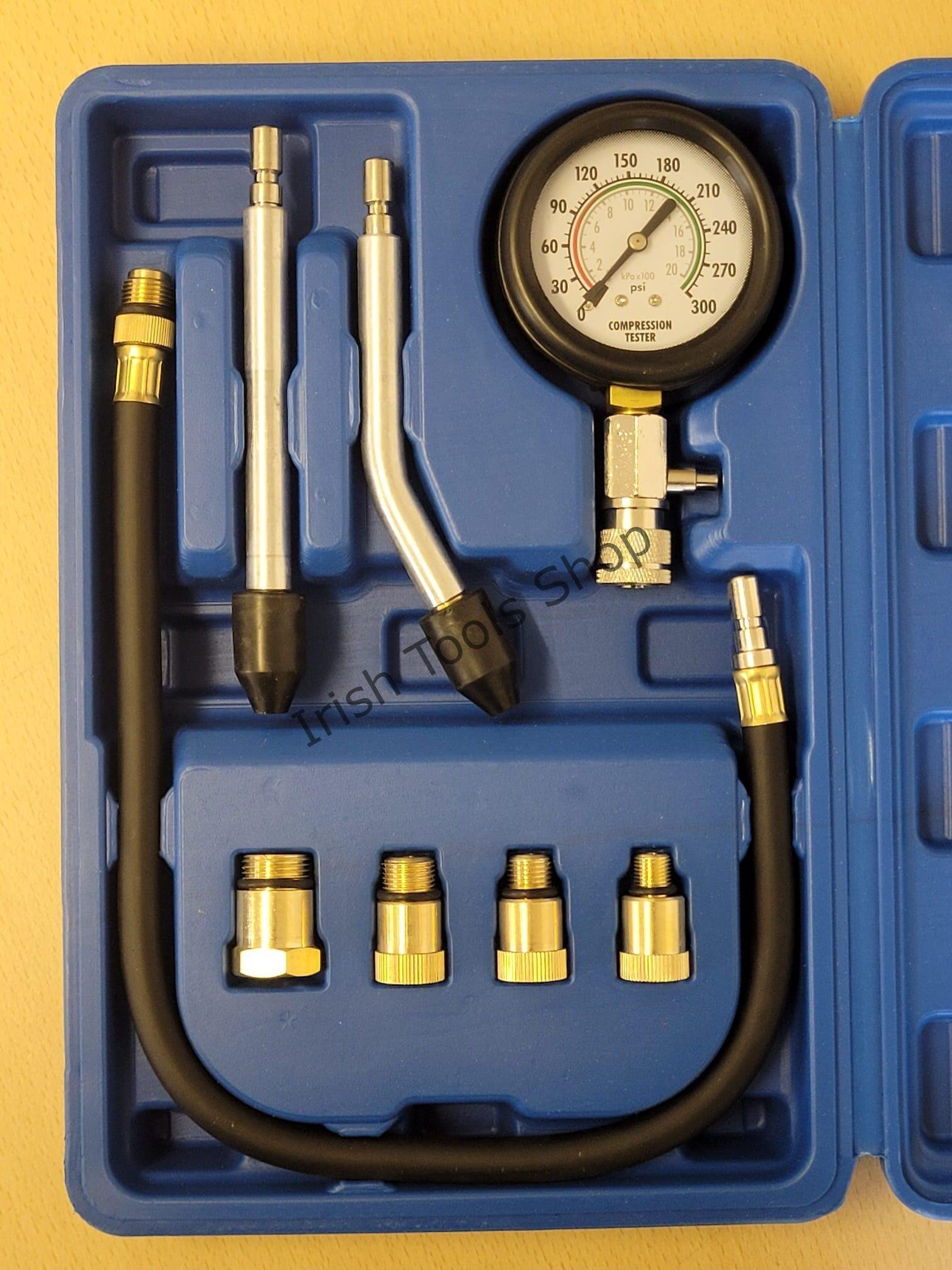 8 Piece Petrol Engine Compression Test Kit