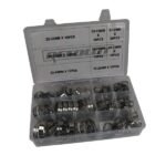 US PRO 91 Piece Assorted Stainless Steel hose Clamps 8 - 44mm | With Strong Worm Gear Mechanism