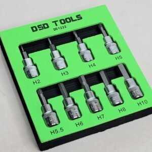 9PC 3/8" DR Hex Bit Sockets