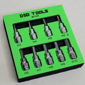 9PC 3/8" DR Hex Bit Sockets 48MM
