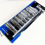 10 Piece 1/2" Drive Chrome Vanadium Imperial Deep Sockets 1/2" - 1"