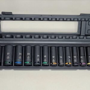 13 Piece 1/2" Square Drive 78mm Long 6 Point Deep Impact Socket Set 10mm ~ 32mm
