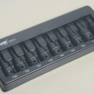 9 Piece 3/8" Drive Impact Torx Bit Sockets (T20-T60)